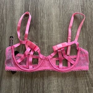 NEW Victorias Secret open bow tie underwire bra